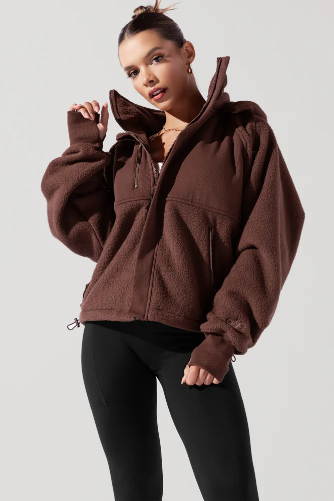 Find Your Inner Fleece Jacket - Chocolate | POPFLEX