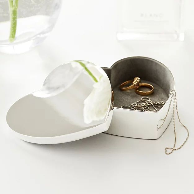 Silver Plated Heart Box | The White Company (UK)