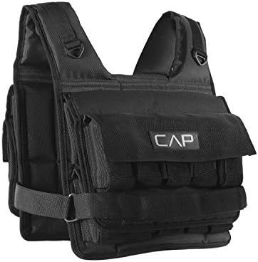 Amazon.com: CAP Barbell Unisex-Adult Barbell HHWV-CB020S Short Adjustable Weighted Vest, 20 lb., ... | Amazon (US)