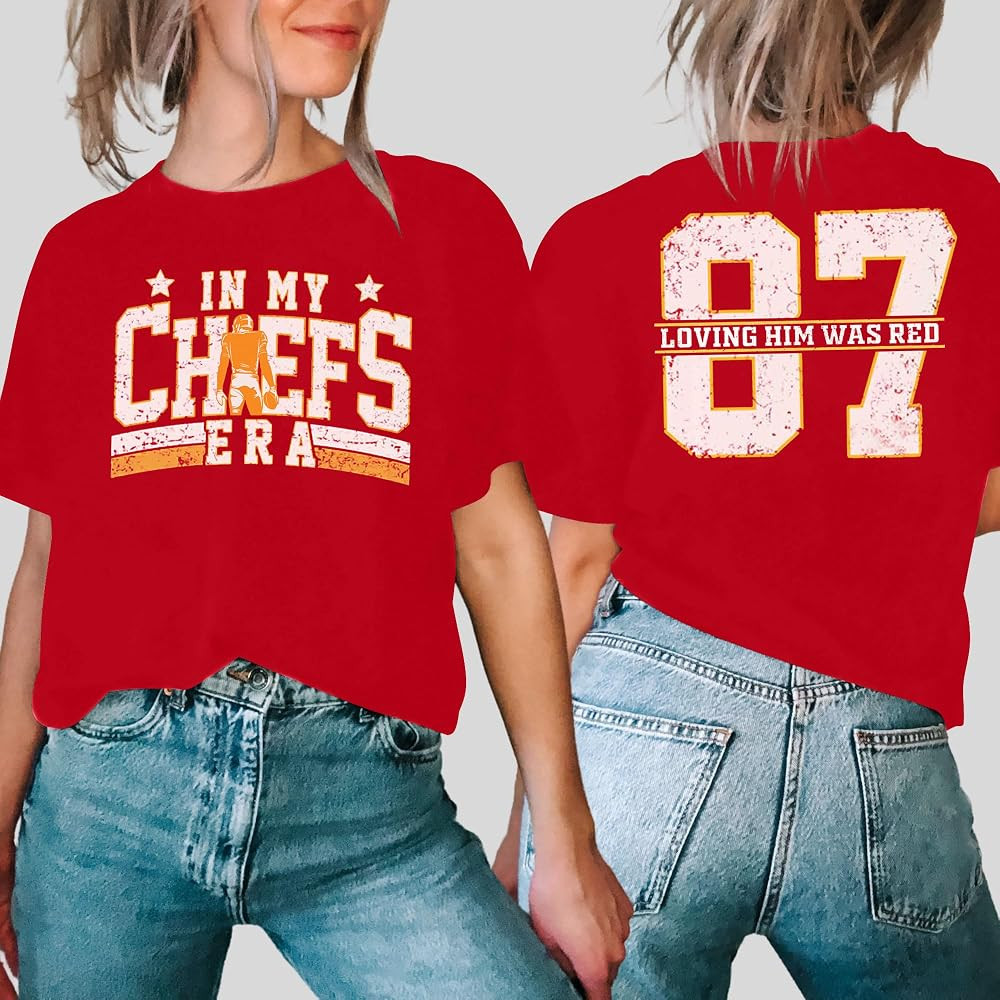 in My Gameday Era Shirts Women Game Day Football Season Number 87 Shirt | Amazon (US)