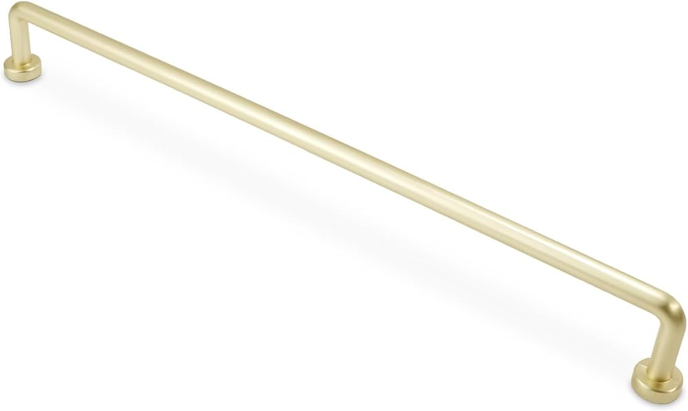 POVEFONK 10 Pack 10 inch(254mm) Brushed Brass Kitchen Cabinet Handles Cabinet Pulls Gold Drawer P... | Amazon (US)