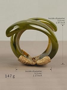 Gold Cuff Bracelet for Women Silver Beaded Bracelets Open Bangle Stackable Stretch Bead Bracelet ... | Amazon (US)