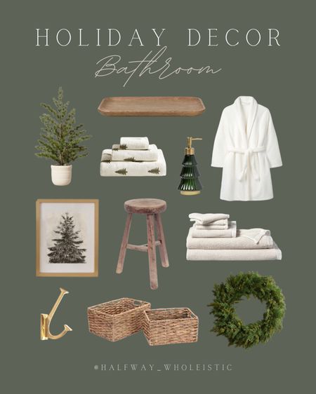 Holiday bathroom decor inspiration ✨

#christmas #neutralhome #homedecor #holidaydecor #bath

#LTKHoliday #LTKSeasonal #LTKhome