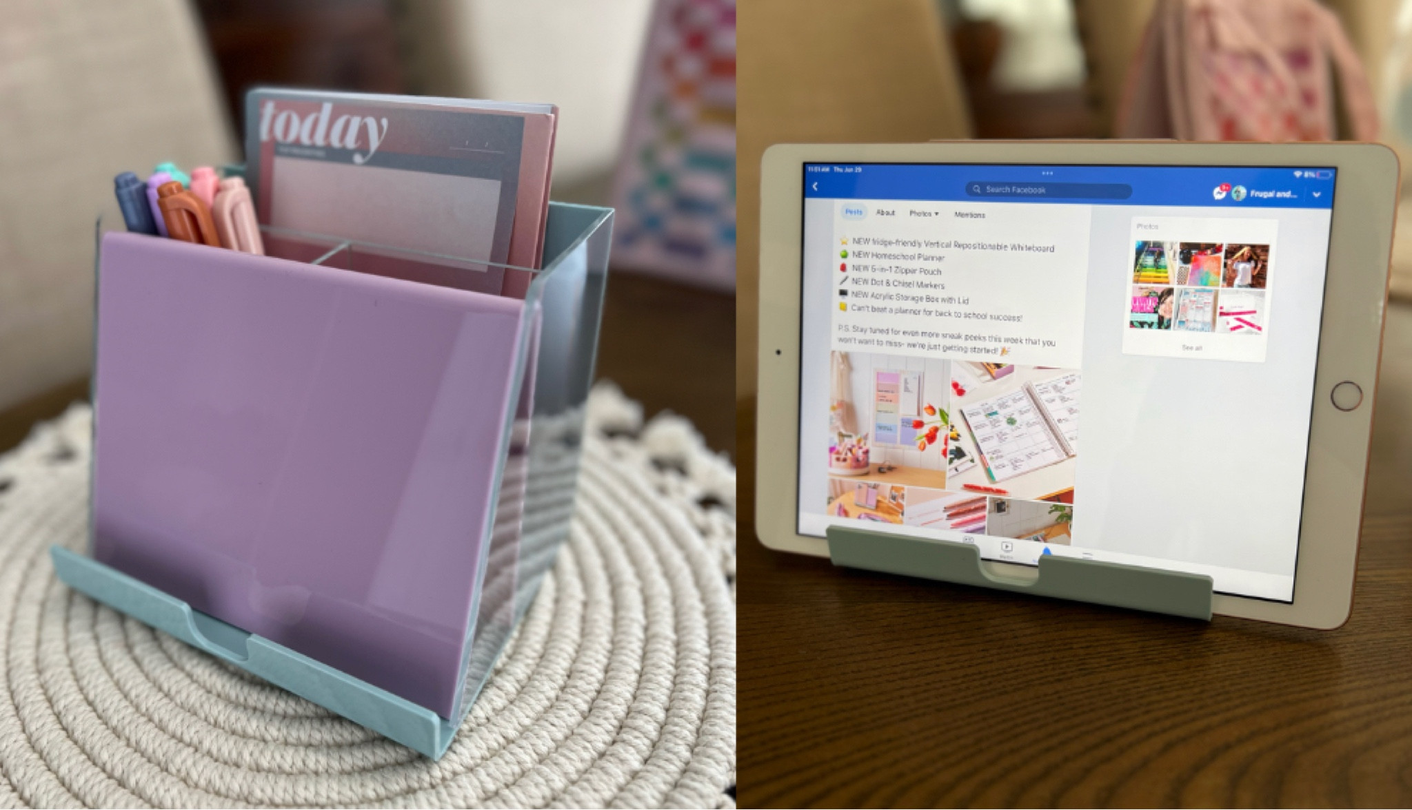 Get ready for back to school with Erin Condren! This tablet holder/accessory organizer is an essential for any desk!

#backtoschool #erincondren

#LTKBacktoSchool #LTKkids #LTKunder50