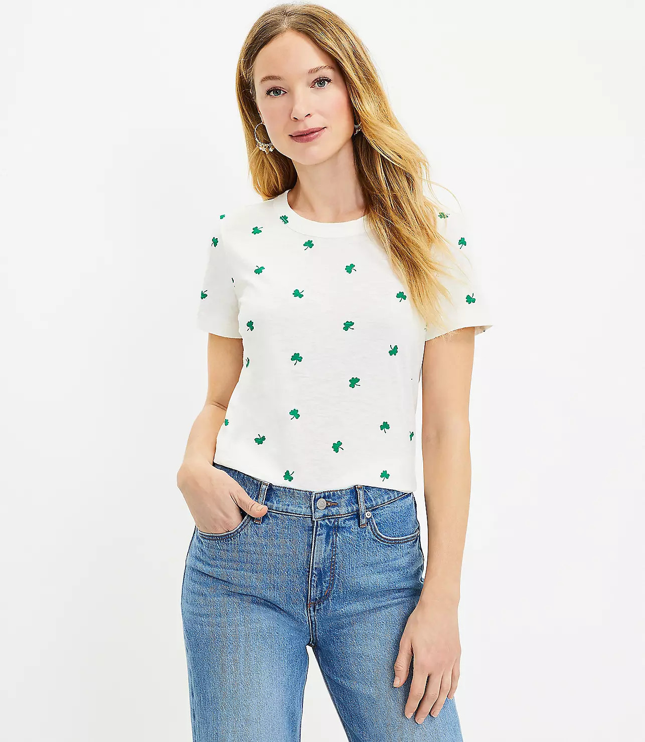 Shamrock Everyday Crew Tee | LOFT