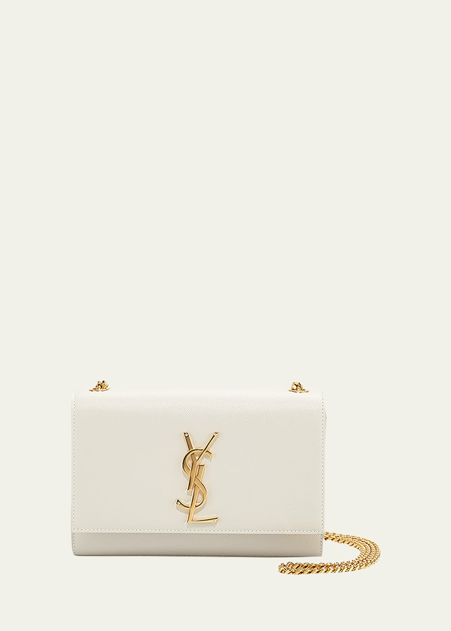 Kate Small YSL Monogram Grain de Poudre Crossbody Bag on Chain | Bergdorf Goodman