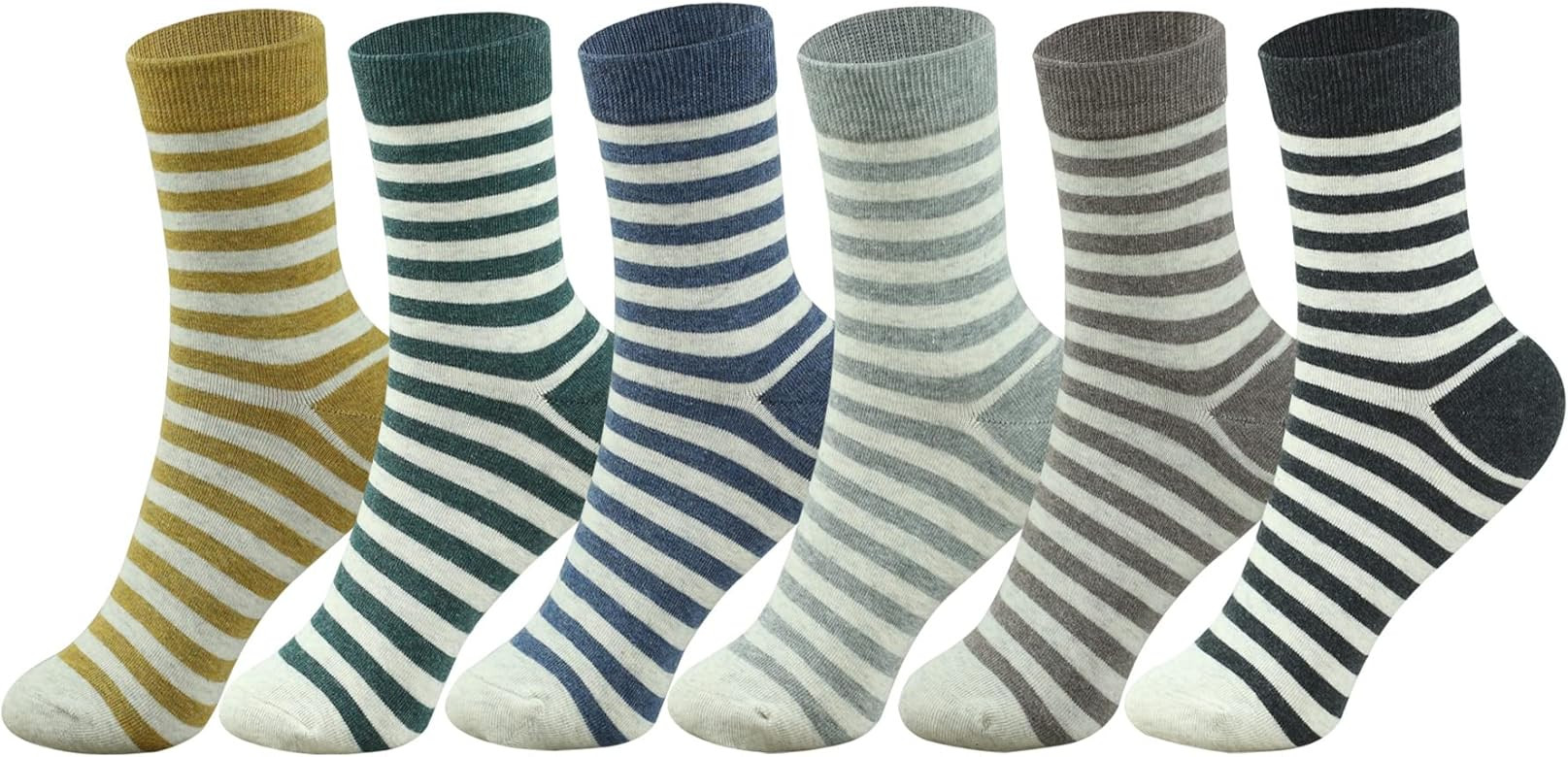 MAGIARTE Womens Mini Crew Socks Combed Cotton Casual Athletic Quarter Calf Socks for women 6-Pack | Amazon (US)