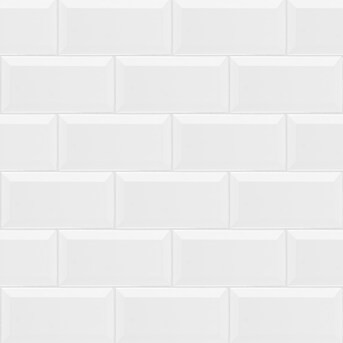 Satori Hudson Brilliant White Beveled 3-in x 6-in Glossy Ceramic Subway Standard Wall Tile ( 0.12... | Lowe's