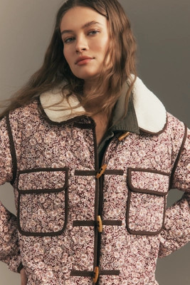 For Love & Lemons Marlene Floral Quilted Chore Coat | Anthropologie (US)