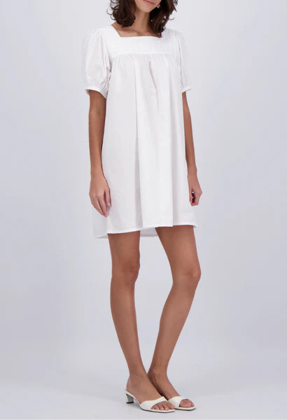 Maria White Short Dress | Mi Golondrina