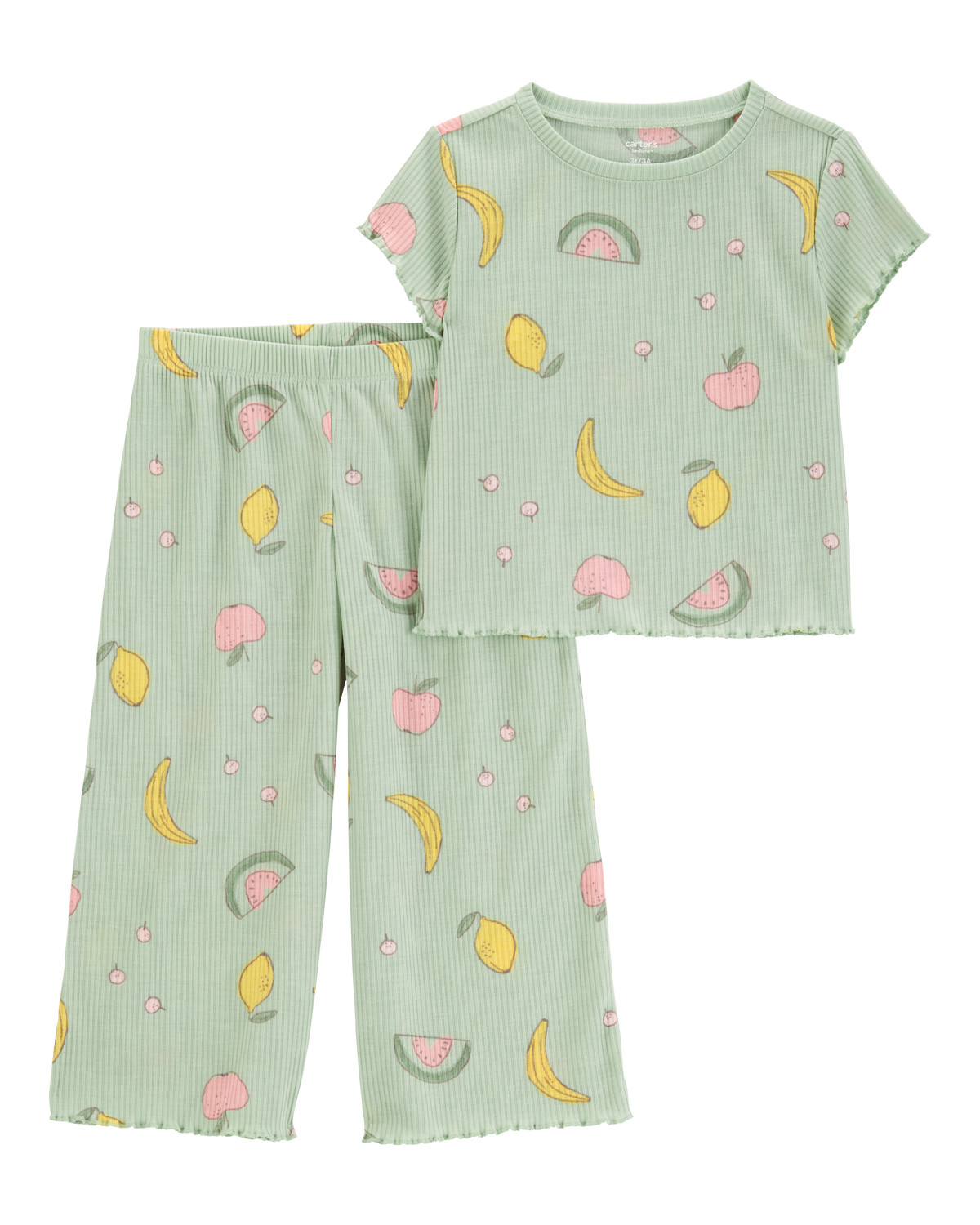 Toddler 2-Piece Fruit Loose Fit Pajamas - Green | Carter's Inc