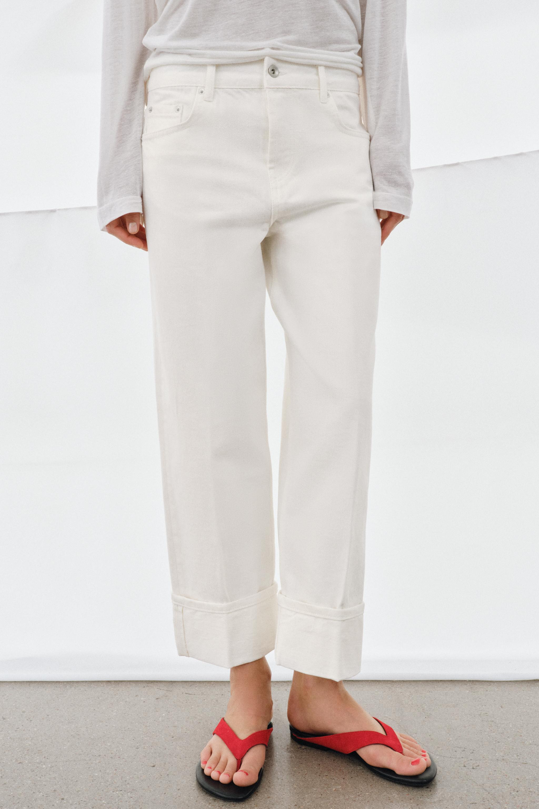 ZW COLLECTION LOW-RISE STRAIGHT JEANS | Zara UK