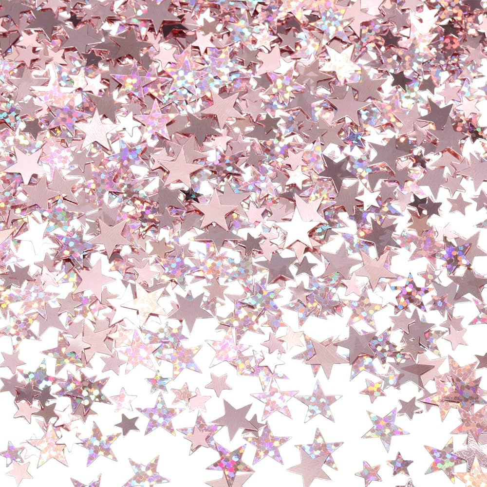 Hestya 60g Star Confetti Glitter Table Confetti Metallic Foil Stars for Party Wedding Festival De... | Amazon (US)