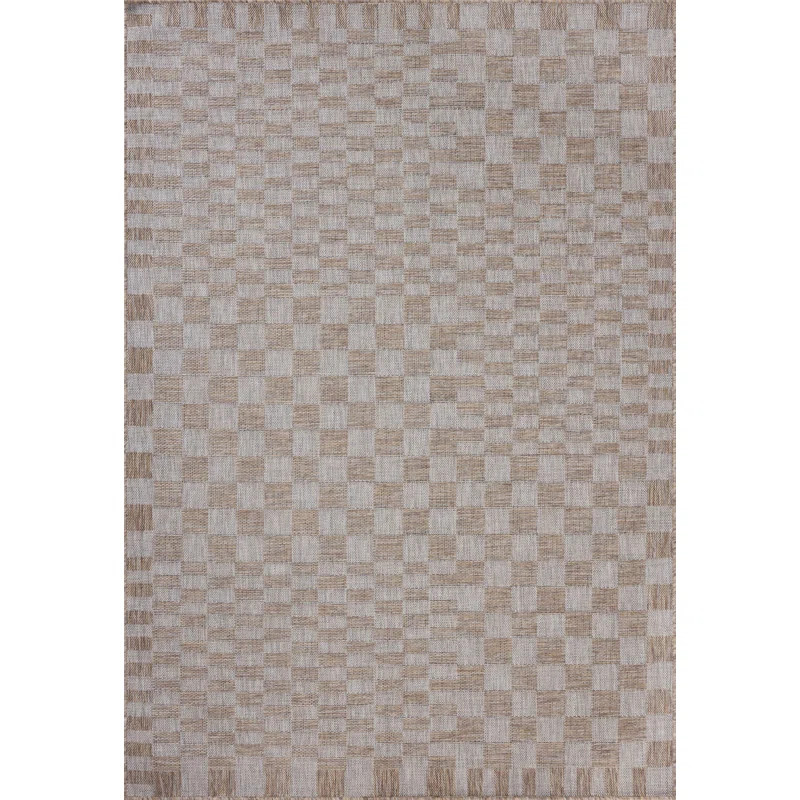 Amber Lewis x Loloi Indoor / Outdoor Topanga Natural / Dove Area Rug | Wayfair North America