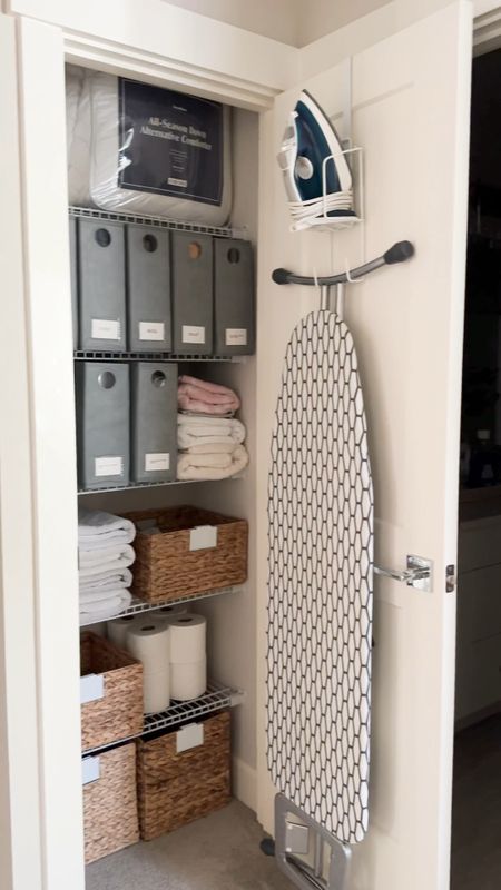 Linen Closet Organization! 

Organizers, Portable Laundry Bin Basket with Carrying Handles, Hyacinth Baskets, Foldable Sheet Organizer for Linen Closet, Whitmor Wire Over The Door Ironing Caddy 

#LTKVideo #LTKfindsunder50 #LTKhome
