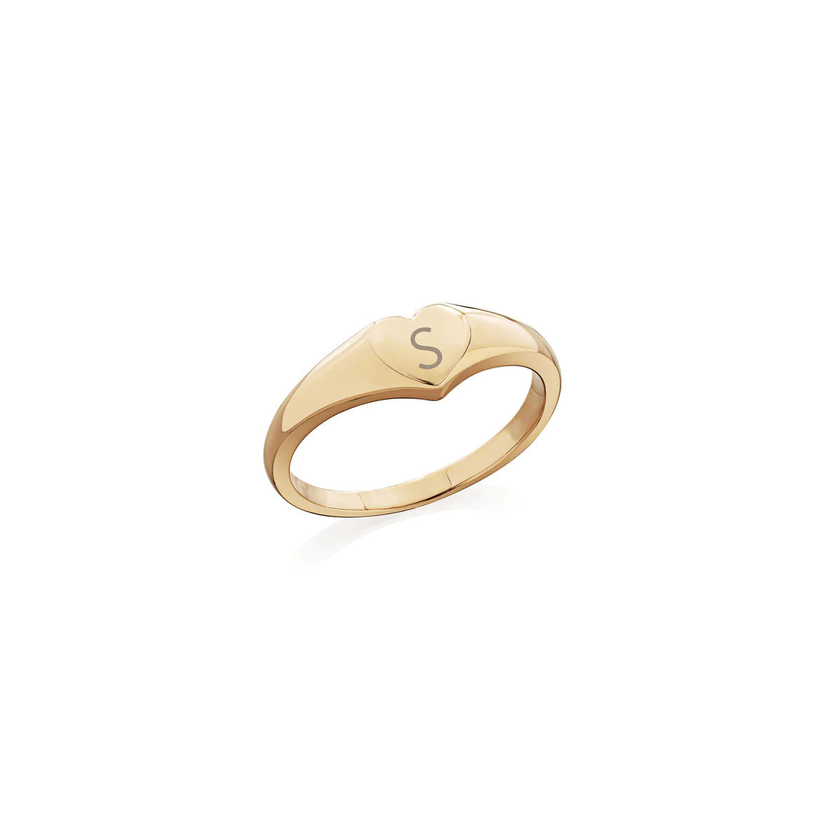Small Heart Signet Ring (Gold) | Abbott Lyon