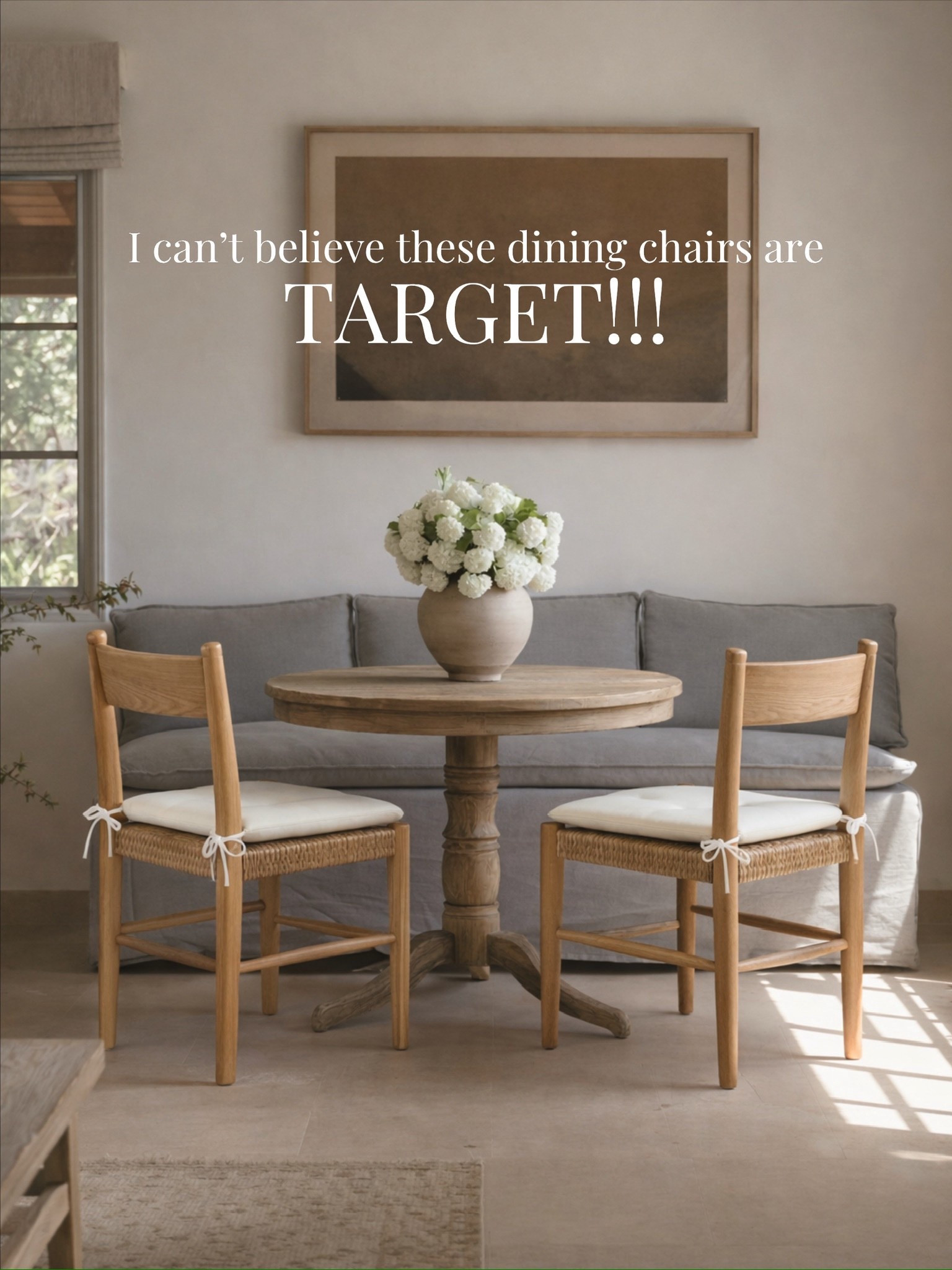 $110 CHAIRS!!! 

I have been wanting to replace our dining chairs but wanted something affordable without compromising my style and I just came across these from TARGET!!!! I think these might be the ones!! 

#targetfinds #targethome #diningchairs 

**this image is ai generated to help you see how to style** 


#LTKHome