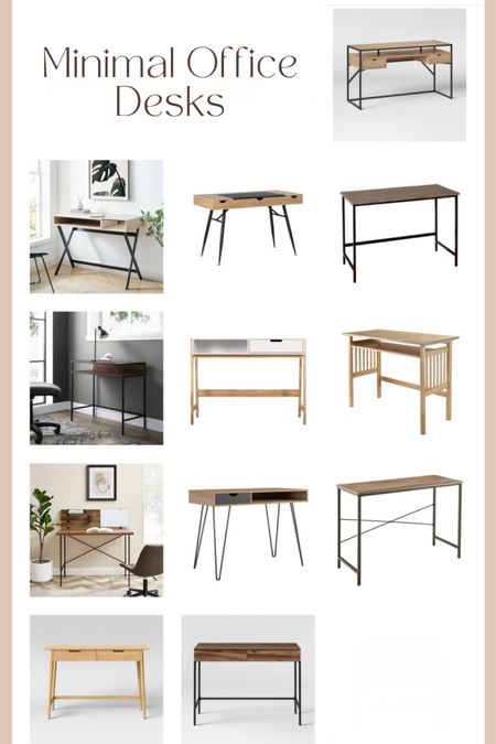 Minimal, modern, rustic, neutral writing desks. Office furniture  

#LTKhome