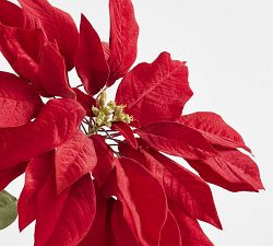Faux Oversized Poinsettia Stem | Pottery Barn (US)