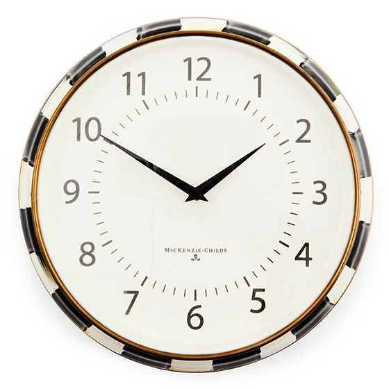 Courtly Check School Wall Clock | MacKenzie-Childs