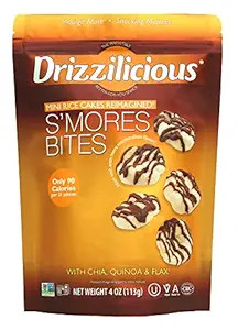 Amazon.com: Drizzilicious S'mores 4oz Single Pack | Mini Snack Chocolatey Rice Cakes | Vegan Air ... | Amazon (US)
