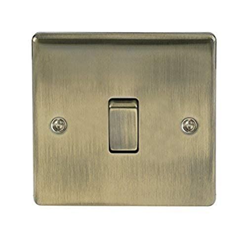 BG Electrical nab12 Single Light Switch, Antique Brass, 2-Way, 10AX | Amazon (UK)