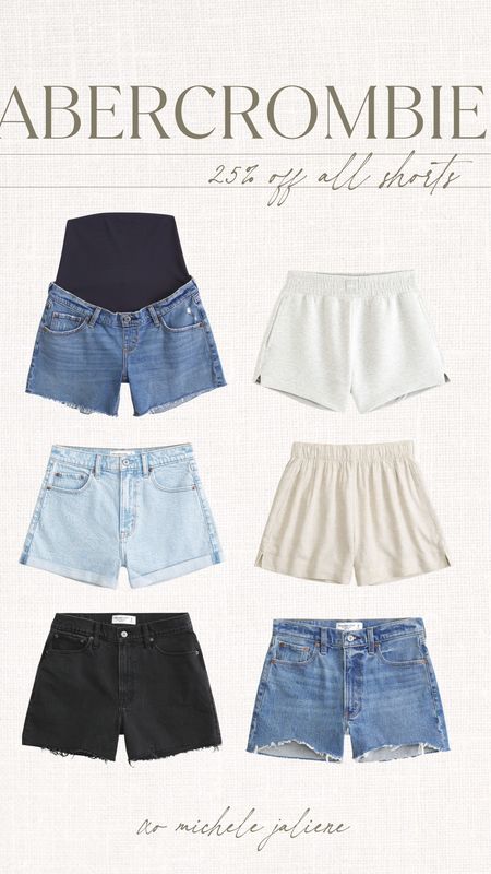 CODE: AFSHORTS // Abercrombie is having 25% off all shorts!! Loving these styles for the summer - they’re all so cute and on sale!!
@abercrombie #abercrombiepartner #abercrombiestyle
Abercrombie, YPB shorts, Abercrombie sale, shorts, denim shorts, maternity shorts, bump friendly shorts 

#LTKsalealert #LTKfindsunder100 #LTKstyletip