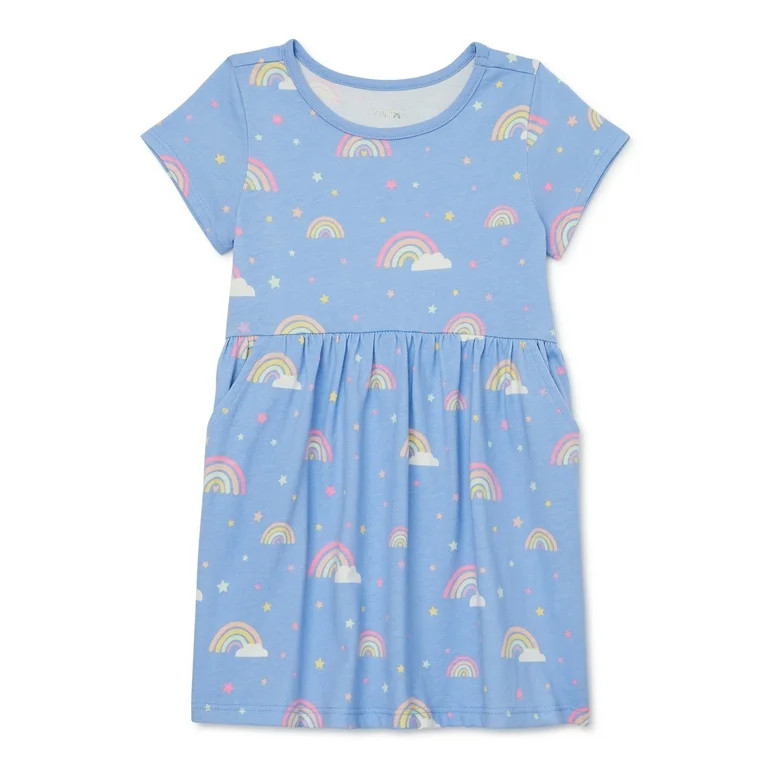 Garanimals Toddler Girl Print Skater Dress, Sizes 12M-5T | Walmart (US)
