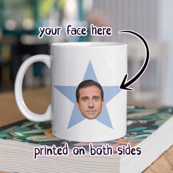 The Office Star Mug the Office Face Mug Photo Mug Custom | Etsy | Etsy (US)