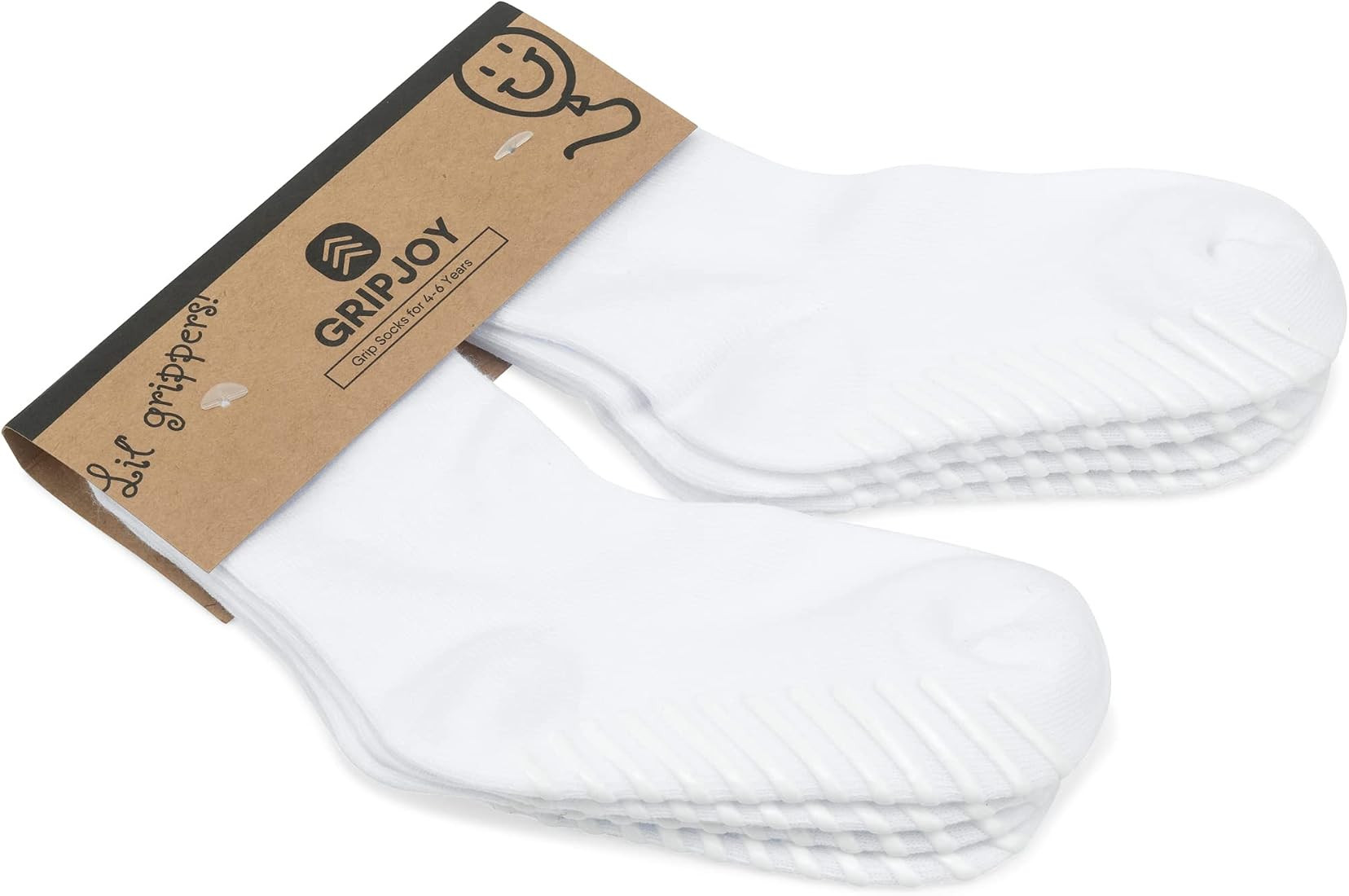 Toddler Socks With Grippers - Non Slip Socks for Toddlers - Toddler Socks Boys 2t-3t - Girls 4t-5... | Amazon (US)