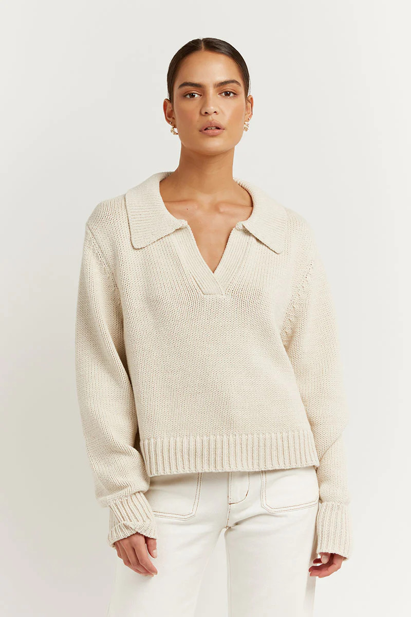 COLBIE STONE KNIT JUMPER | DISSH