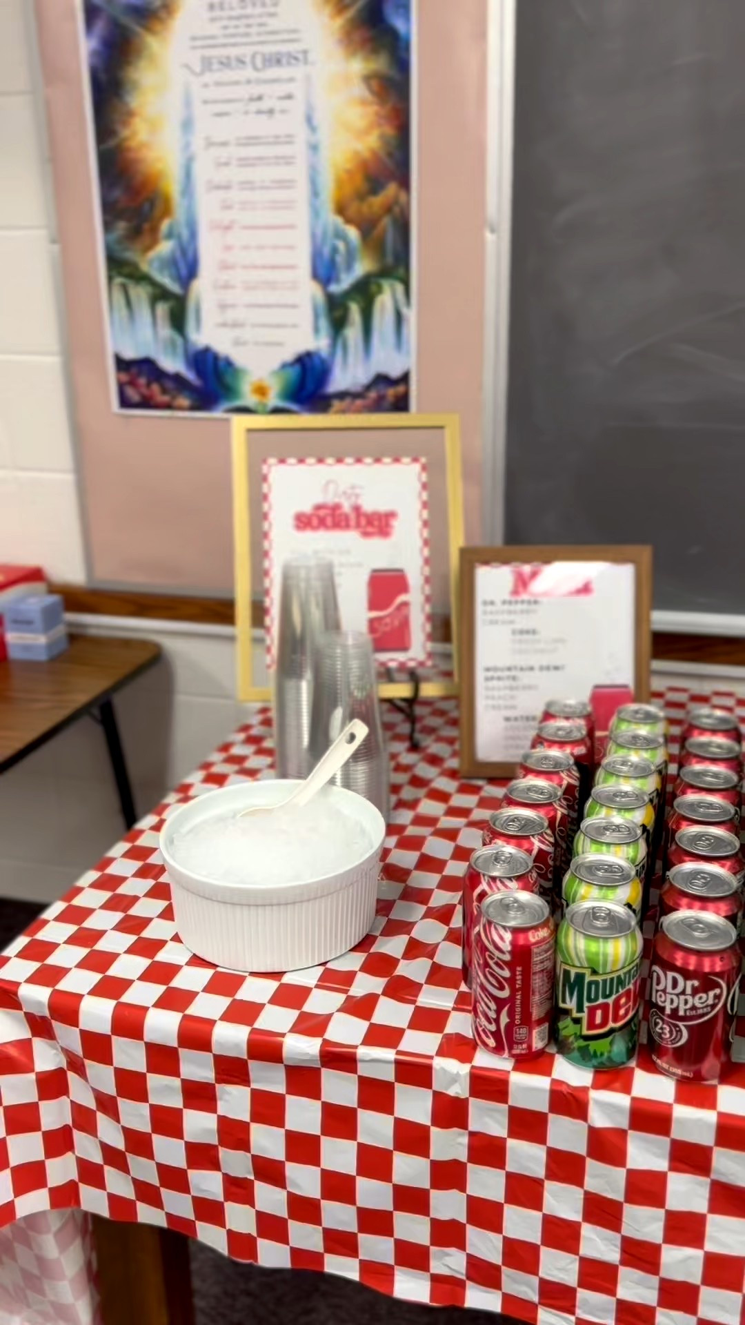 Sip n social perfect party for all ages!! 
I purchased the sign off Etsy and then customized it with a menu!
I got the soda, coconut cream, and strawberry purée from the chef store but any grocery store will work! 
We also had an ice breaker game to get to know the other ladies! 

#LTKParties