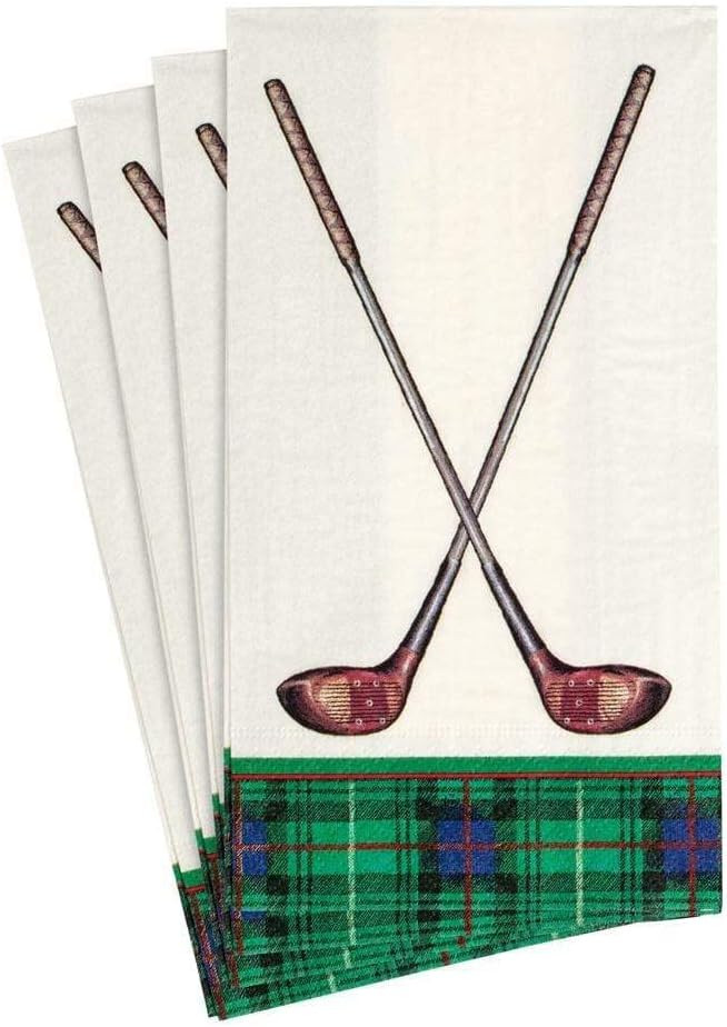 Caspari Golfing Paper Guest Towel Napkins - Two Packs of 15 | Amazon (US)