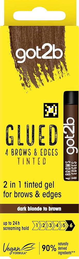 got2b Glued 4 Brows & Edges Tinted Gel 2 in 1 16ml, Buildable Colour Dark Blonde to Brown, Scream... | Amazon (UK)