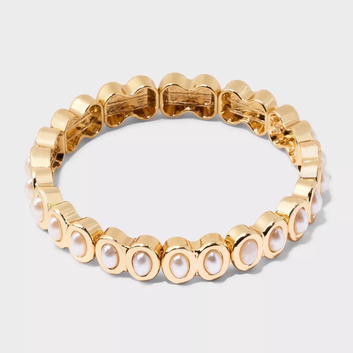 SUGARFIX by BaubleBar Gold Pearl-Encrusted Stretch Bracelet | Target