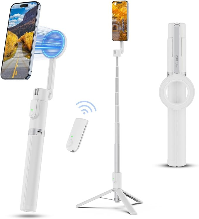 ULANZI 54'' Magnetic Selfie Stick Tripod Pro, All-in-One Phone Tripod w Magnetic Phone Holder & D... | Amazon (US)