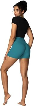 Sunzel Women's Invisible Butt Scrunch Shorts, High Waisted Biker Shorts, Gym Workout Yoga Running... | Amazon (US)