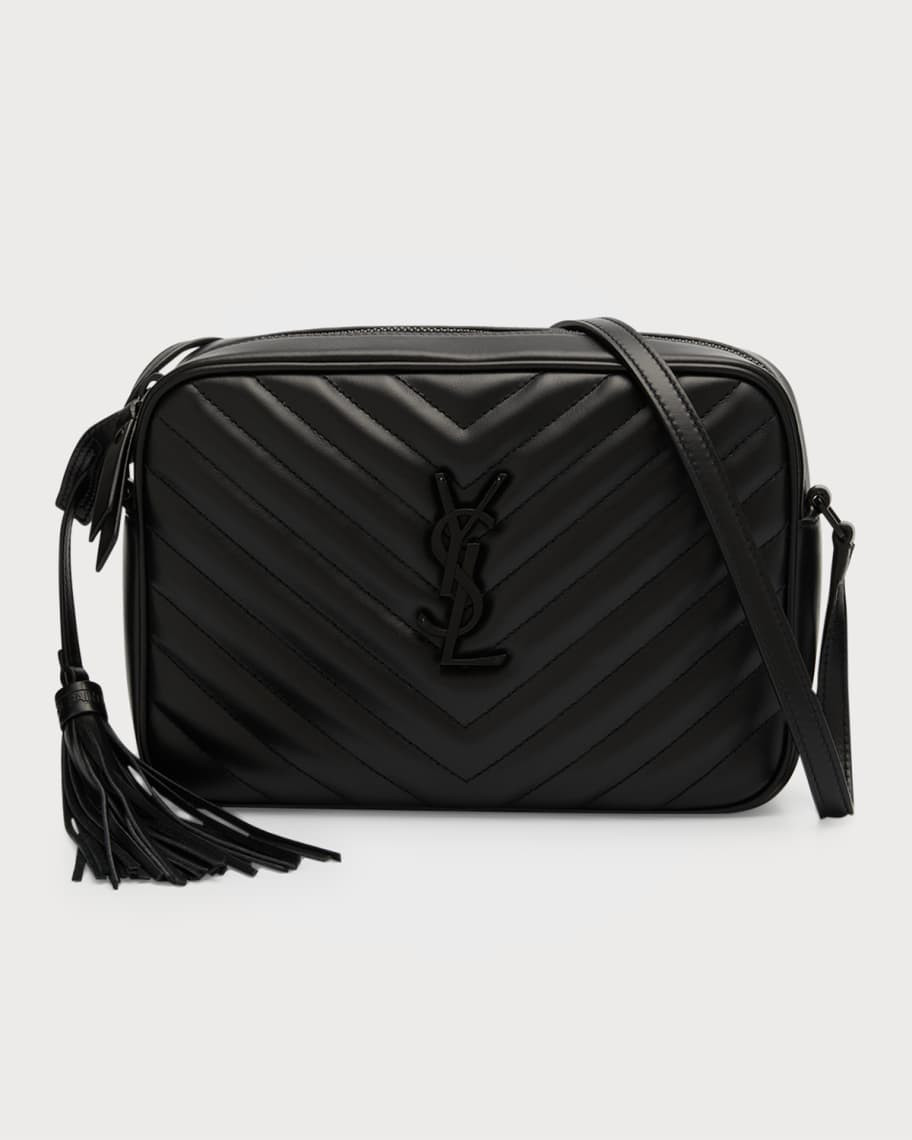 Saint Laurent Lou YSL Quilted Calfskin Camera Crossbody Bag With Pocket | Neiman Marcus