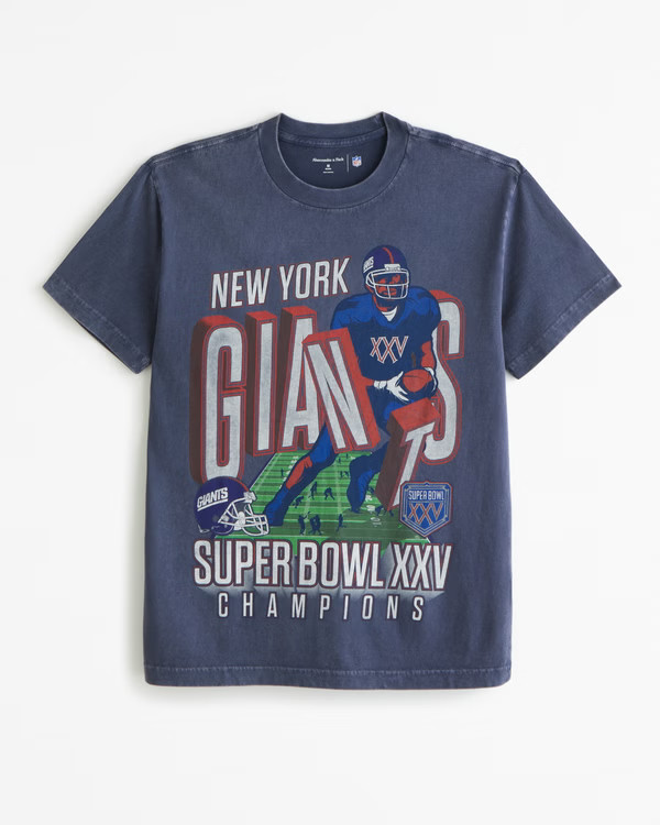 Men's New York Giants Graphic Tee | Men's Tops | Abercrombie.com | Abercrombie & Fitch (US)