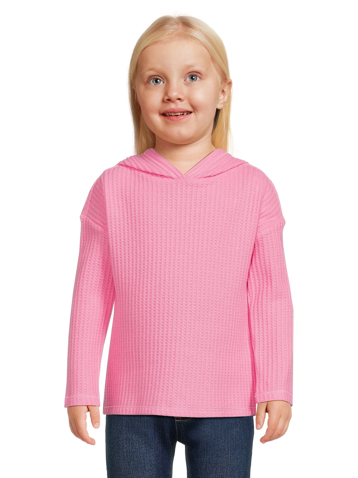 Garanimals Toddler Girls Thermal Hoodie, Sizes 12 Months - 5T | Walmart (US)