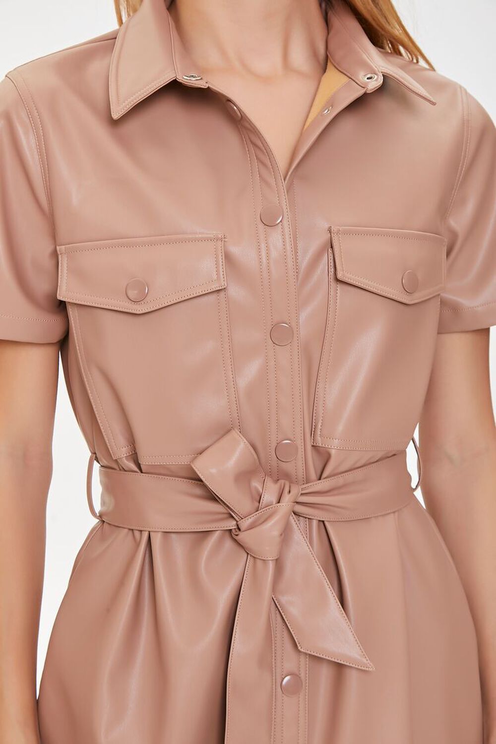 Faux Leather Shirt Dress | Forever 21 | Forever 21 (US)