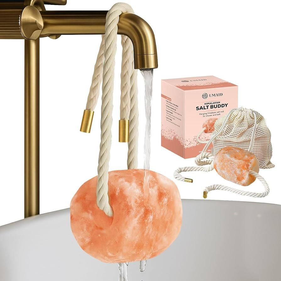 UMAID Himalayan Bath Salt Buddy™ 2 lb Hanging Himalayan Rock Salt for Bath & Shower – Himalay... | Amazon (US)