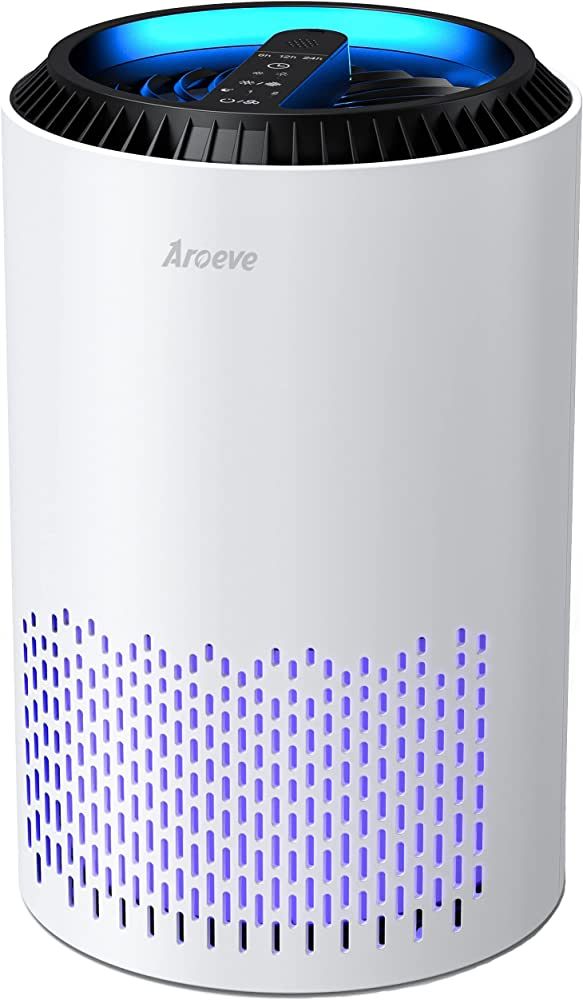 AROEVE Air Purifiers for Home, HEPA Air Purifiers Air Cleaner For Smoke Pollen Dander Hair Smell ... | Amazon (US)