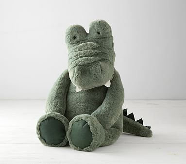 Medium Green Alligator Plush | Pottery Barn Kids