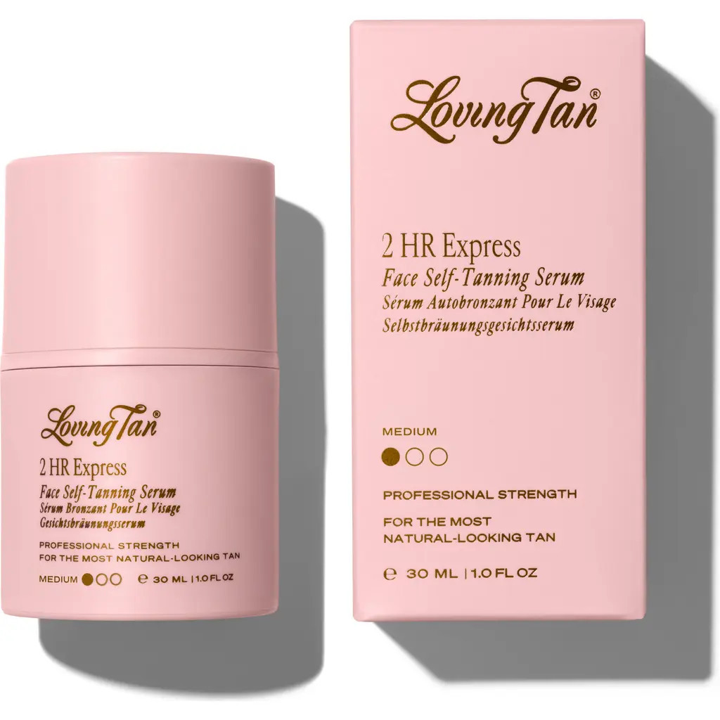 Loving Tan 2 HR Express Face Self-Tanning Serum in Medium at Nordstrom, Size 1 Oz | Nordstrom