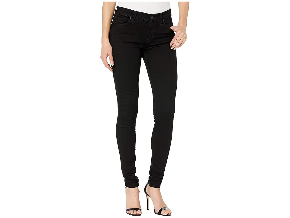 Hudson Jeans Nico Mid-Rise Super Skinny in Black Women's Jeans Black : 26 30, Cotton/Denim/Modal | Zappos