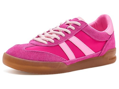 Steve Madden Women's Verdict Sneaker, Bright Pink, 8.5 | Amazon (US)