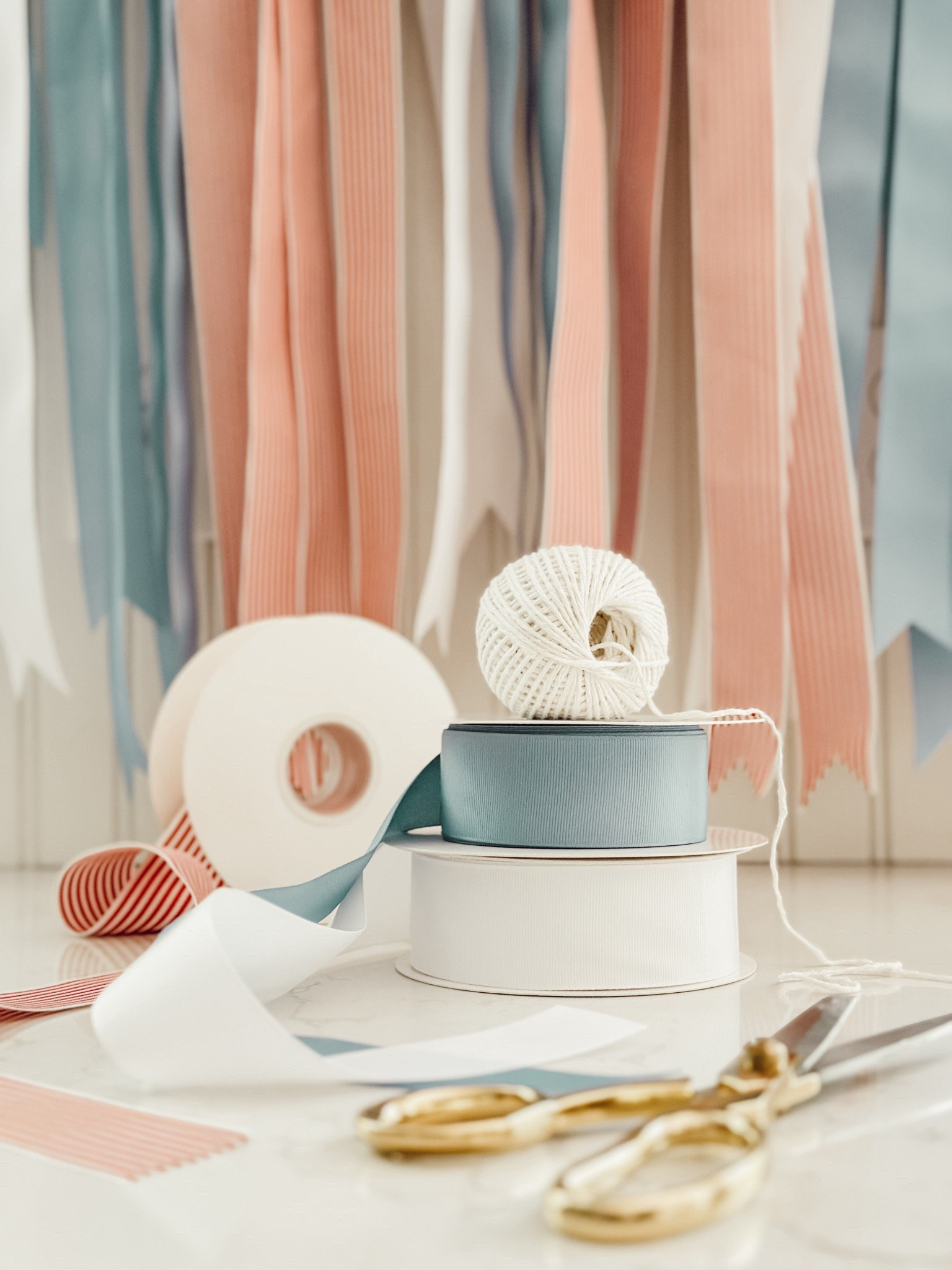 The materials I used to create a DIY patriotic ribbon garland. 

#LTKHome #LTKFindsUnder50 #LTKSeasonal