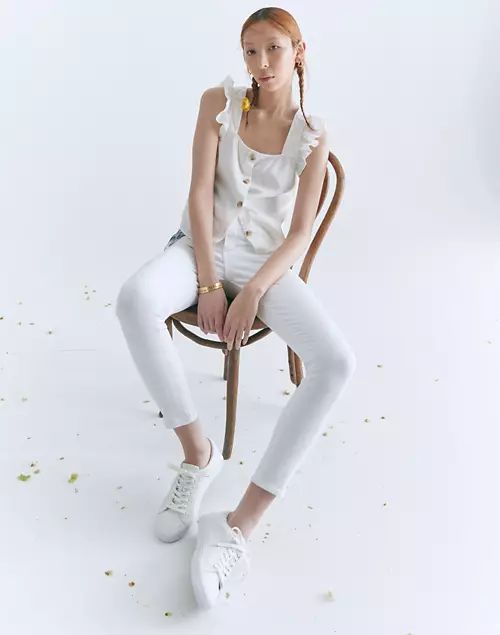 9" Mid-Rise Skinny Crop Jeans in Pure White | Madewell