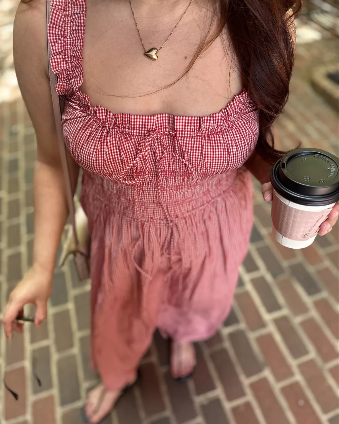 doen red gingham dress linen charleston Maxi by Doen and waistline MelanieMcGavin on LTK